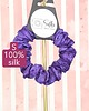 gumki do włosów S wąska gumka jedwabna do włosów jedwab naturalny scrunchie fioletowa