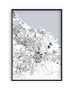 plakaty Mapa Gdańska,  Plakat Gdańsk,  Mapy miast