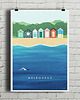 plakaty Melbourne - kolorowe chatki - plakat fine art