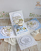 kartki scrapbooking Exploding box komunijny "Field Flowers 2" GOTOWY