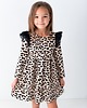 sukienki dla dziewczynki Sukienka w sarenki dla dziewczynki w panterkę