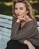 swetry damskie  sweter z warkoczami i guzikami,  mokka