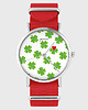 zegarki damskie Zegarek - Lucky Heart - czerwony, nylonowy