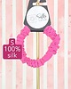 gumki do włosów S wąska gumka do włosów jedwab naturalny scrunchie róż różowa