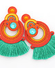 kolczyki soutache Jesienne boho kolczyki 3