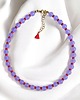 chokery Choker : lavender & red : summer collection