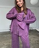 spodnie materiałowe damskie Koszula Blush purple lyocell