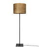 lampy podłogowe Lampa podłogowa LEEA - BLACK OAK.  Abażur fornir  dąb.
