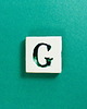 magnesy Ceramiczny magnes, zielona literka G