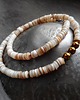 chokery Kremowa muszla srebro 925