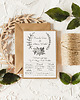zaproszenia i kartki na ślub Zaproszenie ślubne "Jane" rustykalne z wiankiem