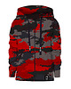 bluzy dla chłopców Bluza Zamek Chłopiec DR.CROW Moro Black Red