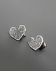 kolczyki srebrne Kolczyki Serce - srebro