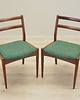 krzesła Komplet dwóch krzeseł tekowych, duński design, lata 70, produkcja: Dania