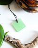 wisiory Świecący w ciemności kwadratowy wisiorek i UV 2,5 x 2,5 cm