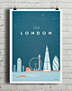 plakaty Londyn - vintage plakat