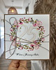 kartki scrapbooking Ręcznie robiona kartka życzenia z okazji 25. rocznicy ślubu