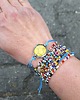 bransoletki wire wrapping Howlit na lato - bransoletka sznurkowa