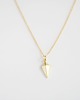 złote naszyjniki 16k Gold Plated Deltoid Necklace