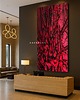 obrazy Obrazy do salonu -  fuksja metaliczny na płótnie płaskorzeźba 80x160cm