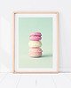 obrazy i plakaty do pokoju dziecięcego Plakat Pastelowy Makaroniki - Plakat dziecięcy