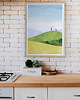 plakaty Toskania - zielone wzgórza - plakat 50x70 cm