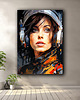 plakaty Portret kosmonautki - Plakat - Druk - Astronauta, Abstrakcja, Loft #7