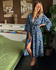 sukienki maxi damskie Kimono unisex Cape Town Blue
