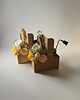 świeczniki i świece Zestaw prezentowy Jesieniara - Flower Box, świeca w słoiku, gasidło