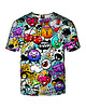 t-shirty męskie Męski T-shirt DR.CROW Graffiti Bizzare