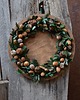 wianki bożonarodzeniowe Rustykalny wianek świąteczny, Ekologiczny wianek bożonarodzeniowy