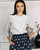 bluza bez kaptura damska Bluza z haftem