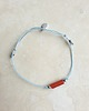 bransoletki na sznurku Bransoletka BOHO sznurkowa niebieski, karneol, hematyt