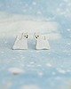 kolczyki ceramiczne West westie mini pieski- ceramiczne kolczyki