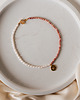 chokery Choker z pereł i kamieni naturalnych (rodonit)