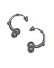 kolczyki srebrne Kolczyki srebrne SPHERE semi / black earrings