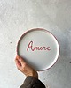 patery i talerze Talerz porcelanowy AMORE / 21 cm