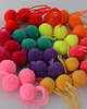 akcesoria dziecięce - różne Pompony 120 sztuk, rozmiar 4 cm