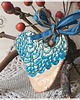 dodatki - różne Ceramiczne serce z koronką - zawieszka