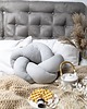 poduszki supły Fat Star Pillow szary skandynawski