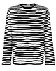 bluzki z długim rękawem damskie Bluzka longsleeve Art stripes crew neck