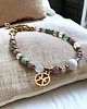 bransoletki z kamieni naturalnych RYBY - zodiac collection - PREMIUM - gold
