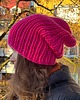 czapki damskie Zimowa czapka z wełny peruwiańskiej Lumi intensywny różowy