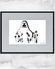 grafiki i ilustracje Grafika z ramą - nr 28 - insp. Muminki