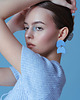 kolczyki z masy plastycznej Kolczyki "Ofelia" baby blue