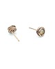 kolczyki wire wrapping Kolczyki sztyfty z cytrynem