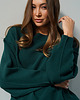 swetry damskie  Sweter Cashmere Hug Butelkowa Zieleń