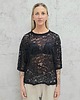 bluzki - inne Koronkowa bluzka oversize z rękawem 3/4
