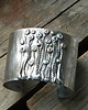 bransoletki wire wrapping Kolorowe cyrkonie    - BRANSOLETA MANKIET - CUFF