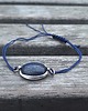 bransoletki wire wrapping Lapis lazuli - bransoletka sznurkowa